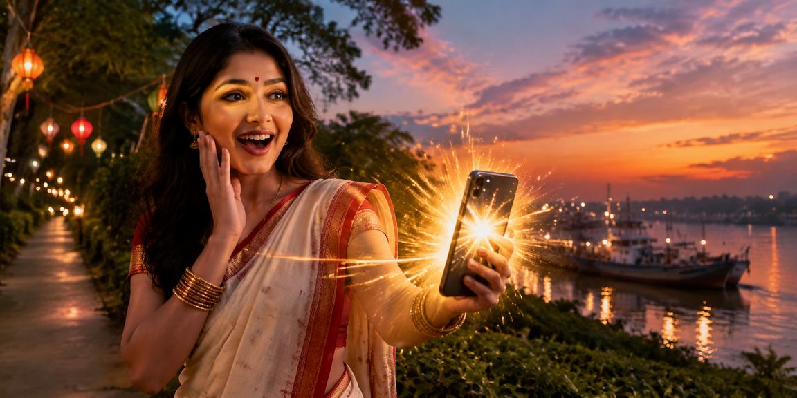 A user browsing betting tips on mobile during Pohela Boishakh in Cumilla